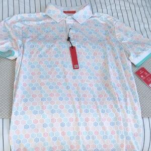 Colorful Patterned Polo Shirt